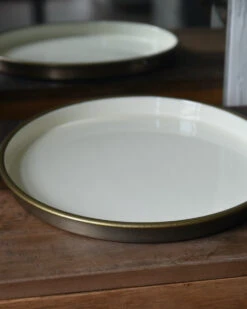 Ronde Tray Room Kleurig Met Antiek Look Rand, IB Laursen 14 Ronde Tray Room Kleurig Met Antiek Look Rand, IB Laursen -Ib Laursen ronde tray room kleurig met antiek look rand ib laursen 5