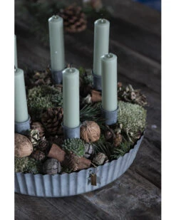 Ronde Zinken Schaal Met Hoge Schulp Rand, IB Laursen 12 Ronde Zinken Schaal Met Hoge Schulp Rand, IB Laursen -Ib Laursen ronde zinken schaal met hoge schulp rand ib laursen 2