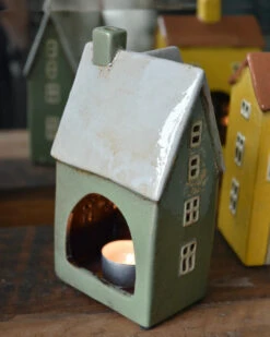 Theelicht Huisje Nyhavn Pastel Groen, IB Laursen -Ib Laursen theelicht huisje nyhavn pastel groen ib laursen 3