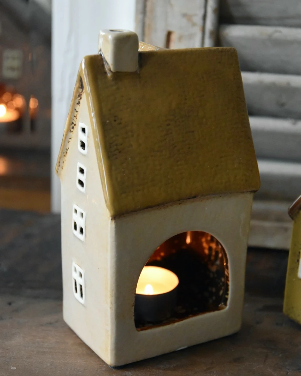 Theelicht Huisjes Nyhavn Pastel Zand, IB Laursen 6 Theelicht Huisjes Nyhavn Pastel Zand, IB Laursen - Afbeelding 4