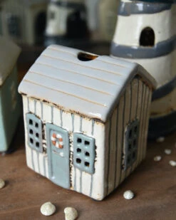 Theelicht Strand Huisje Løkken Met Grijs Blauw Plank Effect, IB Laursen 12 Theelicht Strand Huisje Løkken Met Grijs Blauw Plank Effect, IB Laursen -Ib Laursen theelicht strand huisje lokken met grijs blauw plank effect ib laursen 2