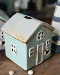 Theelicht Strand Huisje Løkken Zacht Mint Groen, IB Laursen -Ib Laursen theelicht strand huisje lokken zacht mint groen ib laursen 2