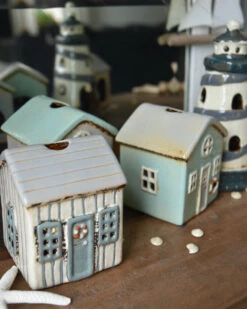 Theelicht Strand Huisje Løkken Zacht Mint Groen, IB Laursen -Ib Laursen theelicht strand huisje lokken zacht mint groen ib laursen 4