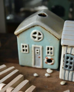 Theelicht Strand Huisje Løkken Zacht Mint Groen, IB Laursen -Ib Laursen theelicht strand huisje lokken zacht mint groen ib laursen 7