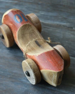 Unieke Vintage Houten Auto In Het Rood/bruin Nr 10, IB Laursen 8 Unieke Vintage Houten Auto In Het Rood/bruin Nr 10, IB Laursen -Ib Laursen unieke vintage houten auto in het roodbruin nr 10 ib laursen 2