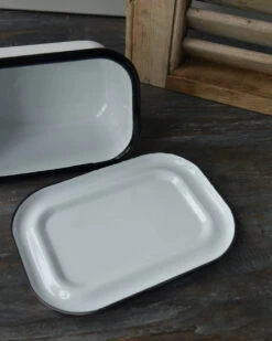 Wit Emaille Botervloot, IB Laursen 9 Wit Emaille Botervloot, IB Laursen -Ib Laursen wit emaille botervloot ib laursen 2