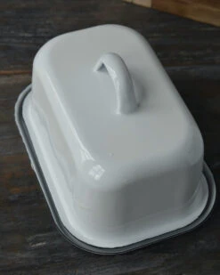 Wit Emaille Botervloot, IB Laursen 10 Wit Emaille Botervloot, IB Laursen -Ib Laursen wit emaille botervloot ib laursen 3