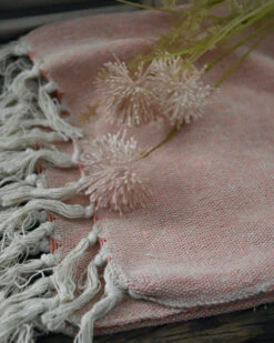 Woonkleed Cream/faded Rose Met Kwastjes, IB Laursen