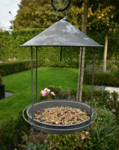 Zink Vogel Voederhuisje Rond -Ib Laursen zink vogel voederhuisje rond ib laursen 5