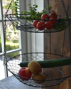 Zwarte Draadmand Etagère Hangend, IB Laursen 13 Zwarte Draadmand Etagère Hangend, IB Laursen -Ib Laursen zwarte draadmand etagere hangend ib laursen 3